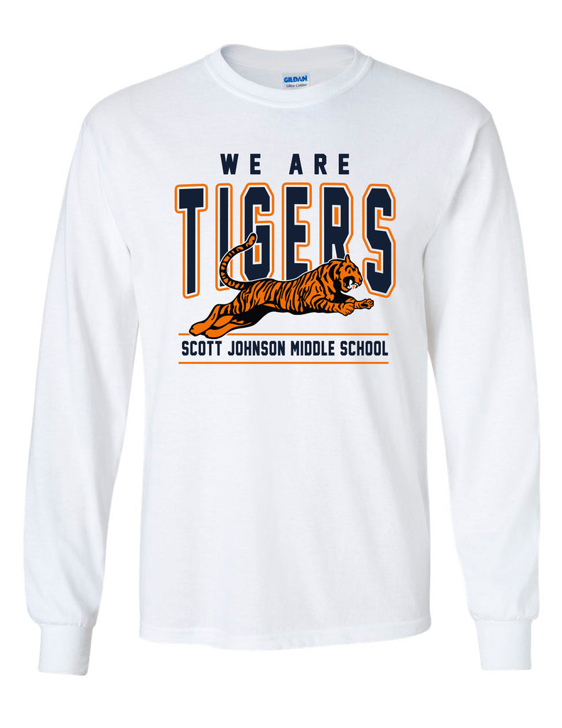 Scott Johnson Gildan White We ARE Long Sleeve T-Shirt YOUTH