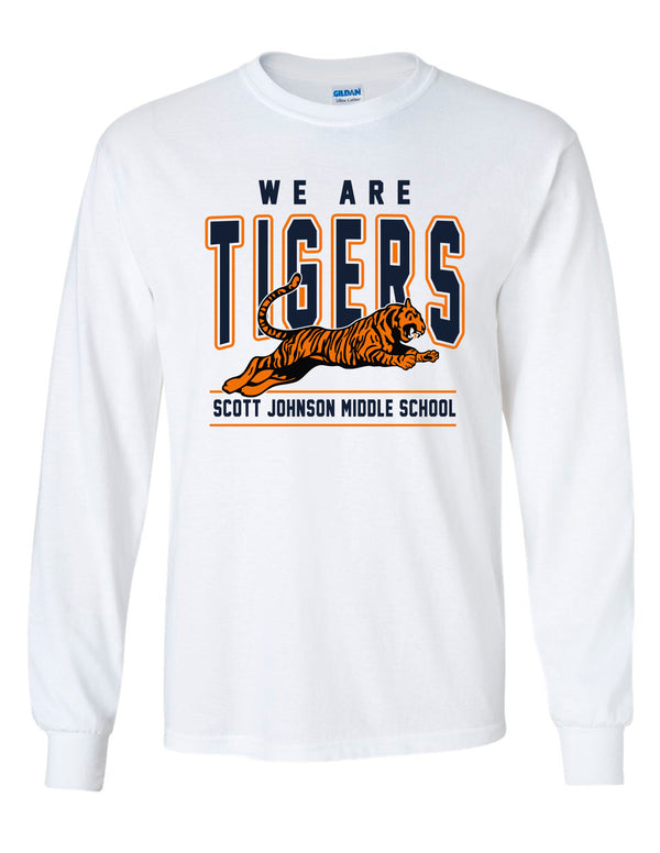 Scott Johnson Gildan White We ARE Long Sleeve T-Shirt YOUTH