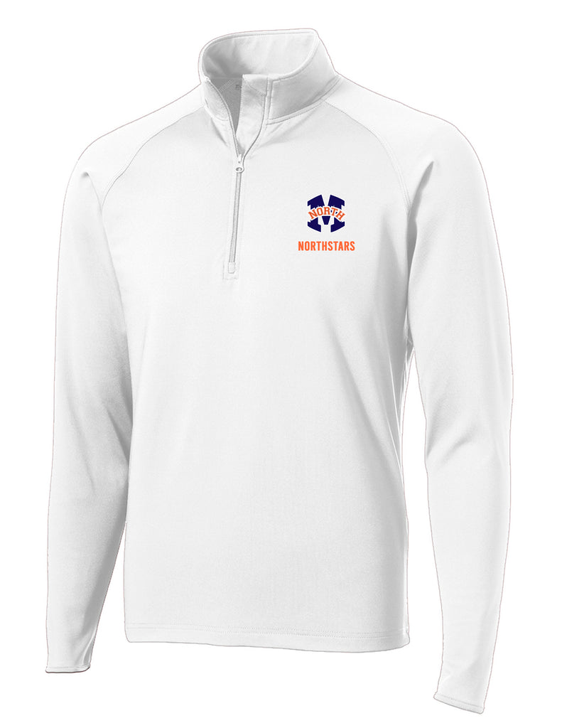 McKinney NorthStars White Sport-Tek Quarter Zip with Embroidery
