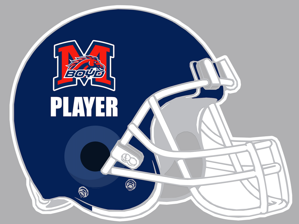 Boyd Football Helmet Yard Sign w/ Personalization
