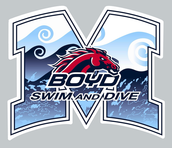 Boyd Swim and Dive Car Decal