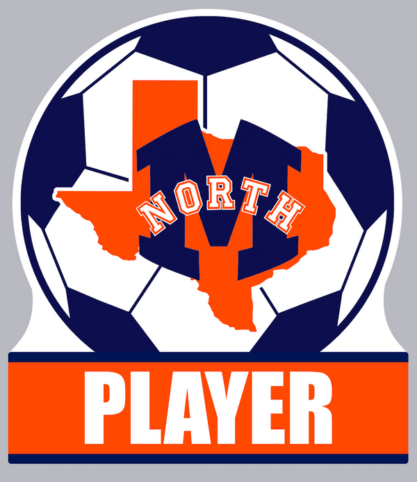 North Soccer Metal Yard Sign with Personalization