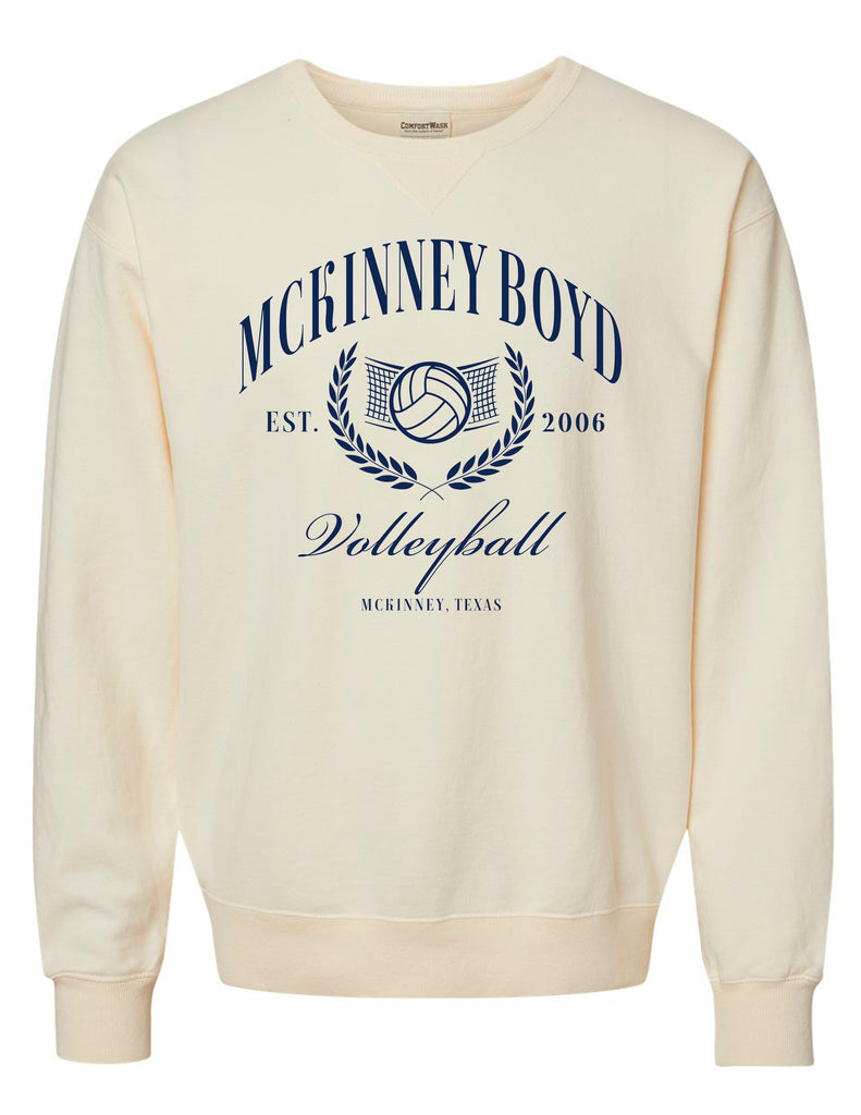McKinney Boyd Volleyball Ivory Social Club Comfort Wash Crewneck Sweatshirt