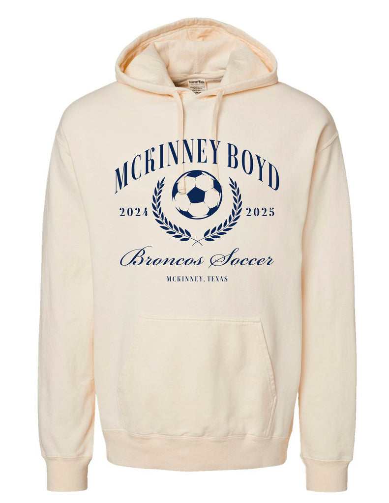 Boyd Girls Soccer Comfort Wash Ivy Design Hoodie