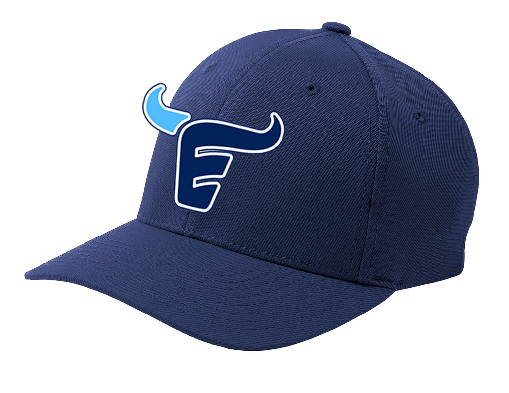 Emerson Football Sport Tek Flexfit Navy Hat Logo Only