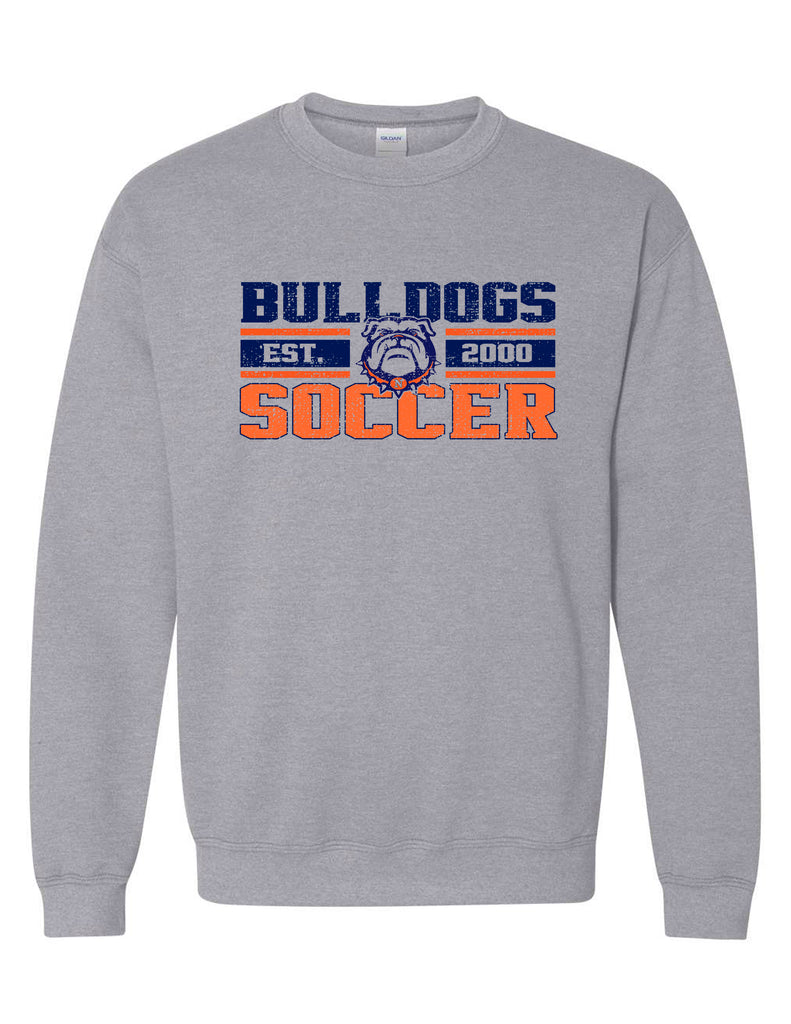 North Soccer Striped Sports Gray Sweatshirt | Crewneck or Hoodie