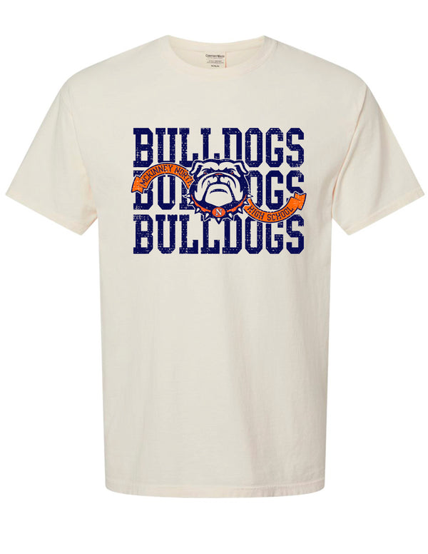 North Swim Comfort Wash Parchment Stacked Ribbon Design SS Tee