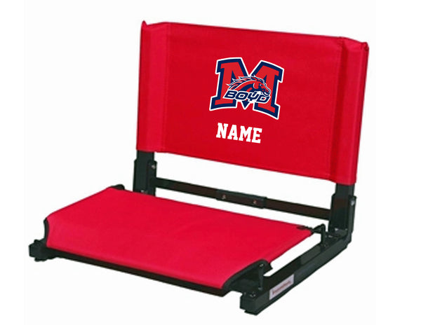 Boyd Tennis Red Stadium Seat with Personalization