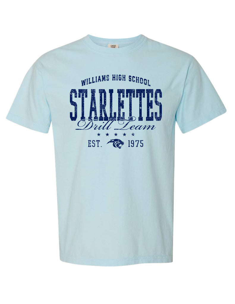 Starlettes One Color Monochromatic Chambray Comfort Colors Tee