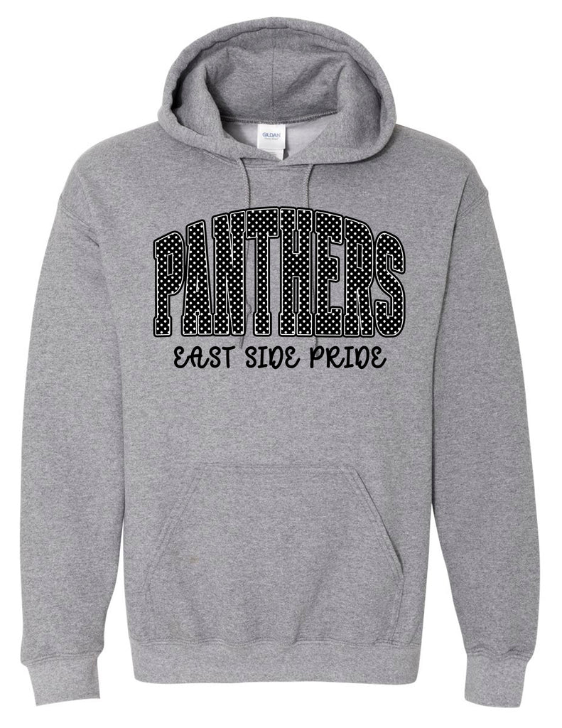 Starlettes Polka Dot East Side Pride Gildan Heather Graphite Hoodie