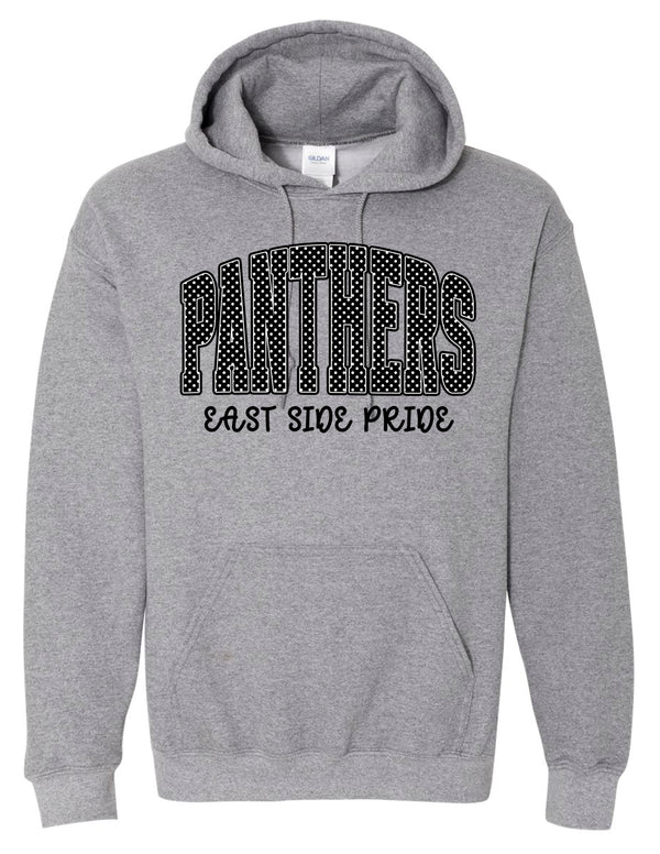 Starlettes Polka Dot East Side Pride Gildan Heather Graphite Hoodie