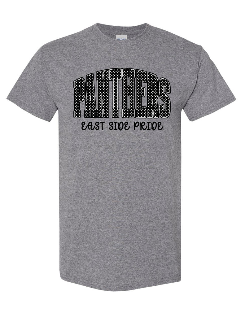 Starlettes Polka Dot East Side Pride Gildan Heather Graphite Tee