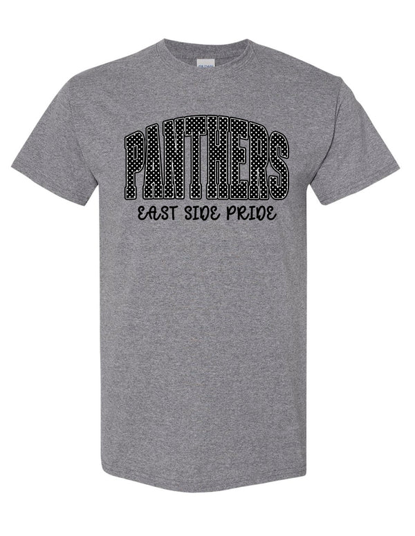 Starlettes Polka Dot East Side Pride Gildan Heather Graphite Tee