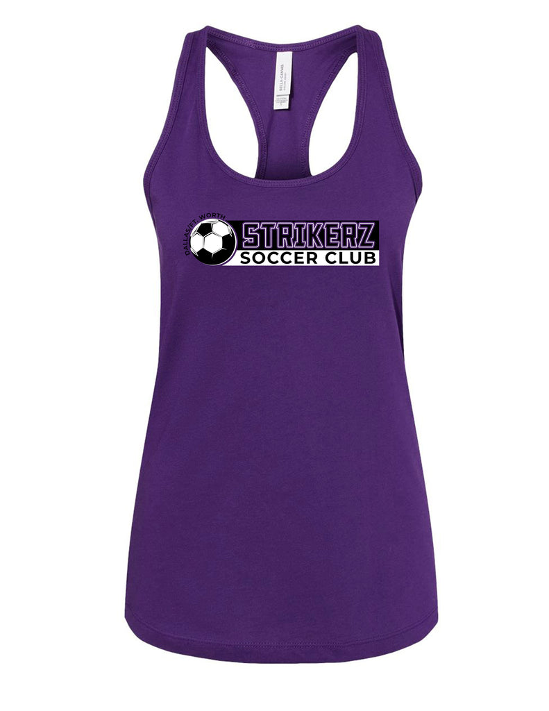 Strikerz Bella Canvas Team Purple Racerback Tank Top