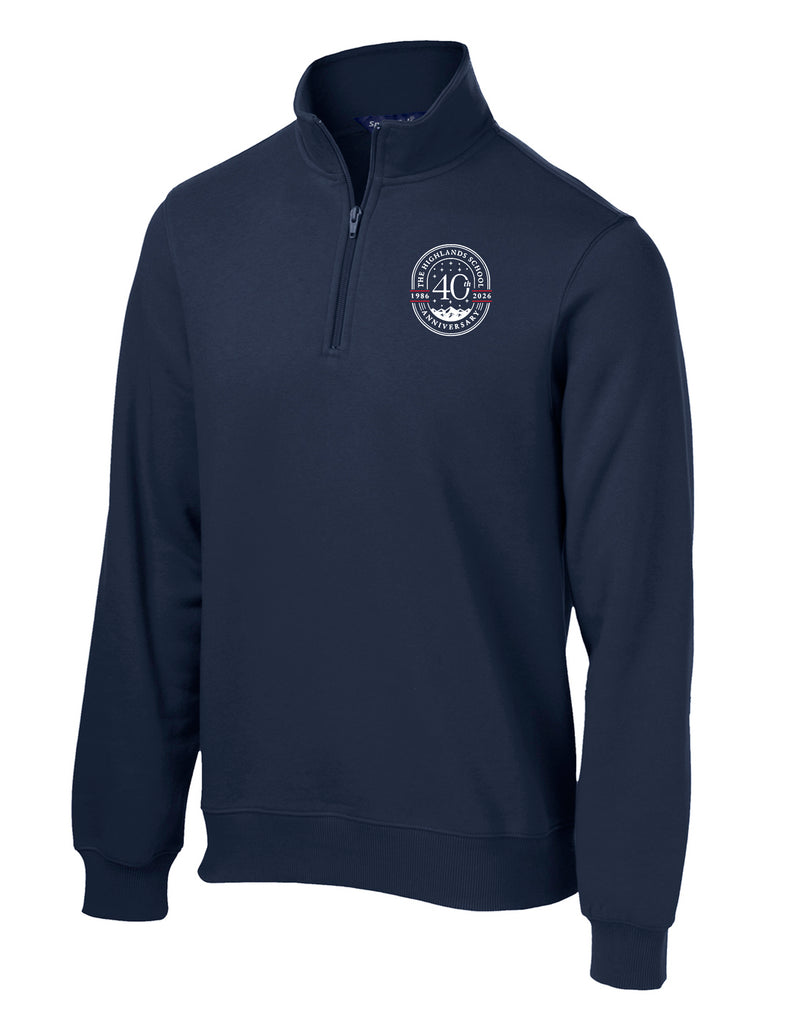 The Highlands School Navy Embroidered Independent Trading Quarter Zip