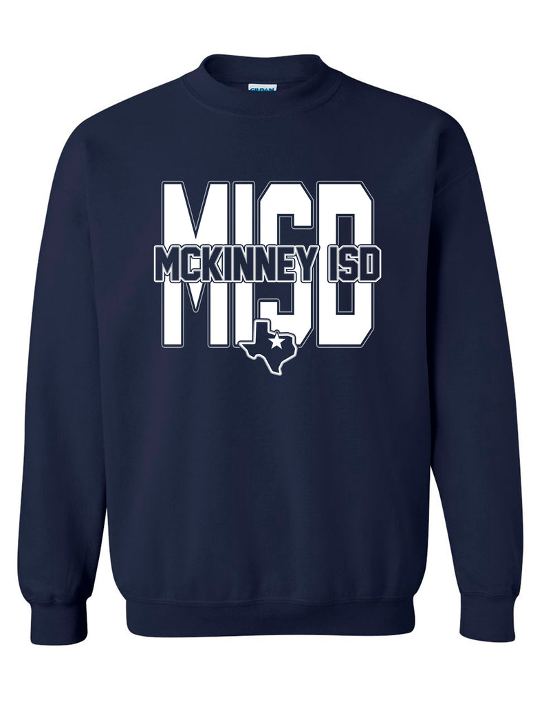 McKinney ISD Gildan Navy MISD Crewneck Sweatshirt
