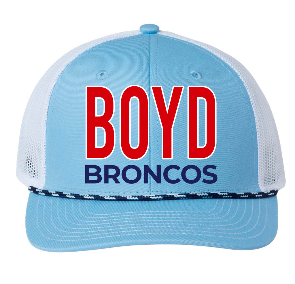 Boyd Girls Soccer Powder Blue Rope Snapback Hat