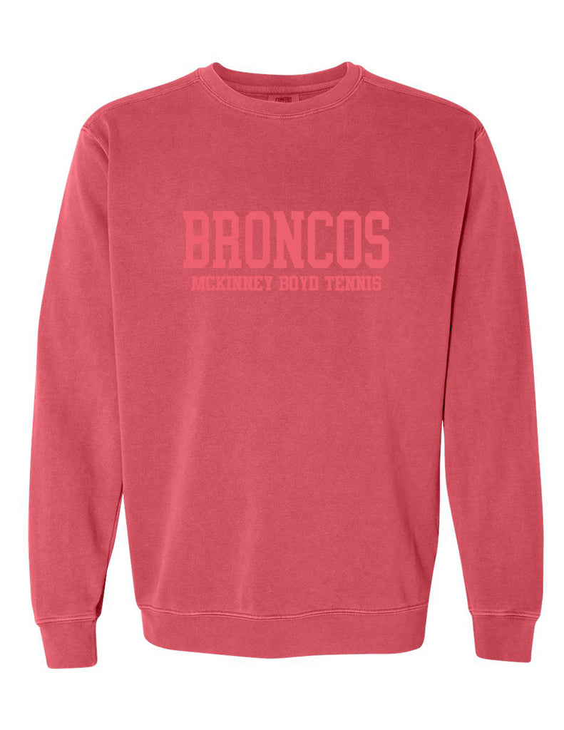 McKinney Boyd Tennis Comfort Colors Crimson Tone on Tone Crewneck Sweatshirt