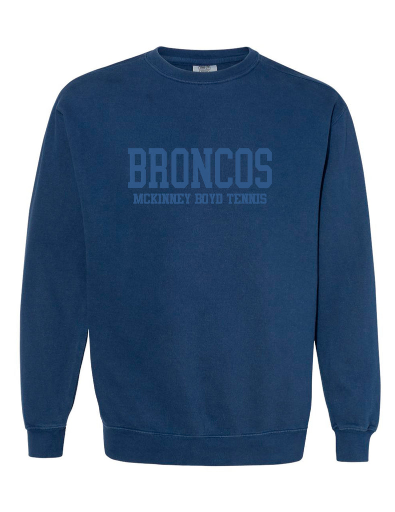 McKinney Boyd Tennis Comfort Colors Navy Tone on Tone Crewneck Sweatshirt