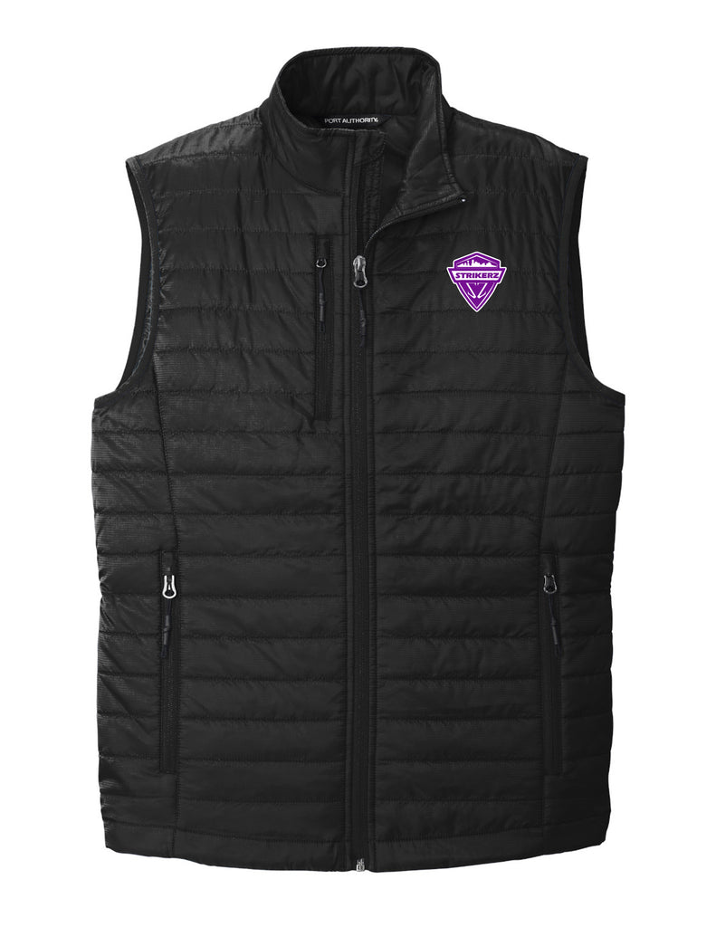 Strikerz Core 365 Packabe Puffer Vest with Embroidered Logo