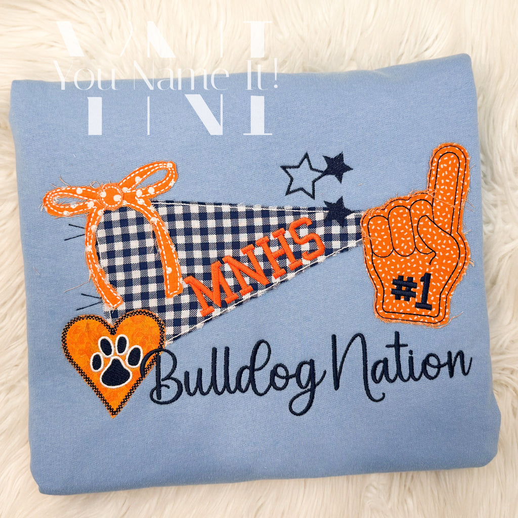 McKinney North Soccer Jerzees Light Blue Embroidered Crewneck Sweatshirt