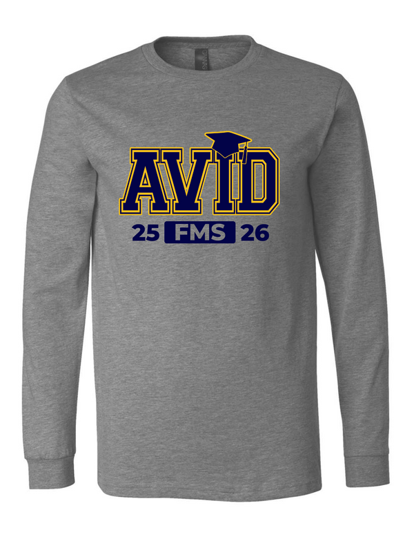 Faubion AVID Bella Canvas Collegiate Design LS Tee