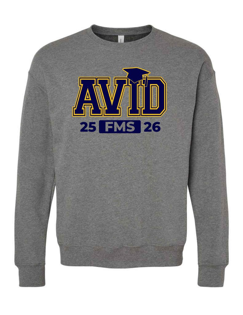 Faubion AVID Bella Canvas Collegiate Design Crewneck