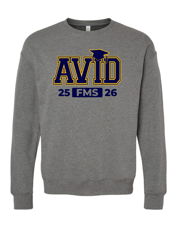 Faubion AVID Bella Canvas Collegiate Design Crewneck