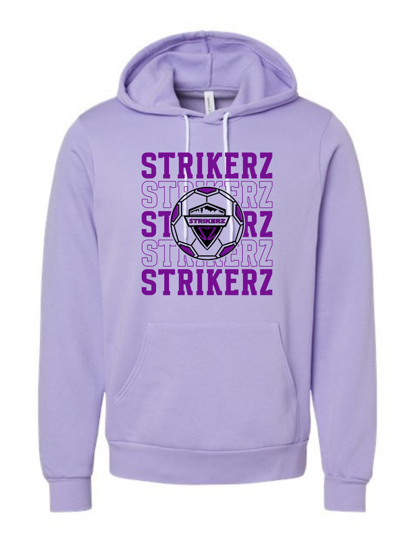 Strikerz Bella Canvas Lavender Stacked Design Hoodie