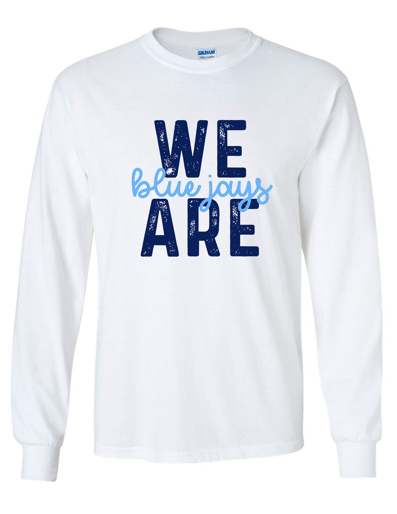 McKinney Lacrosse WE ARE Blue Jays White Long Sleeve Tee