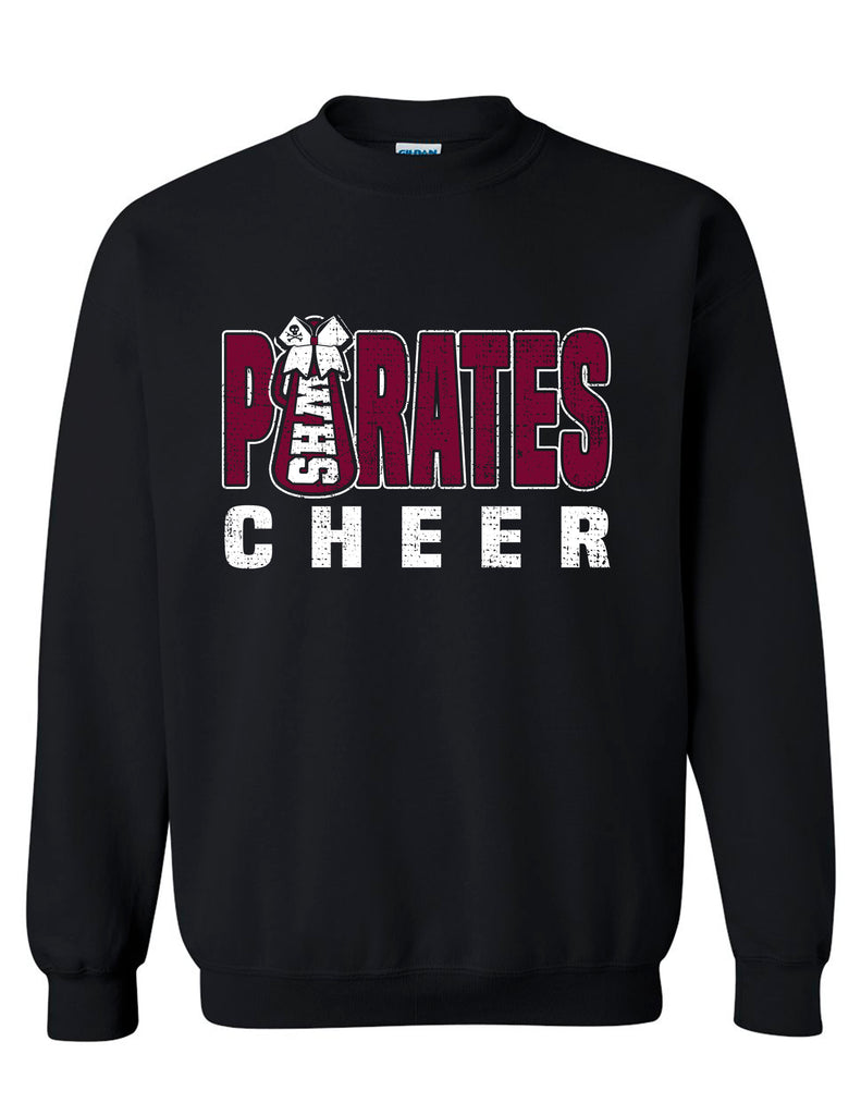 Wylie Cheer Megaphone Design Crewneck Sweatshirt
