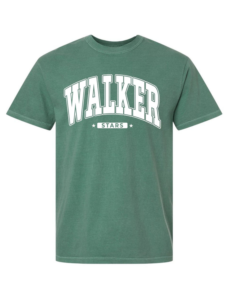 Walker Elementary Comfort Colors Light Green Oversized Print Design Tee