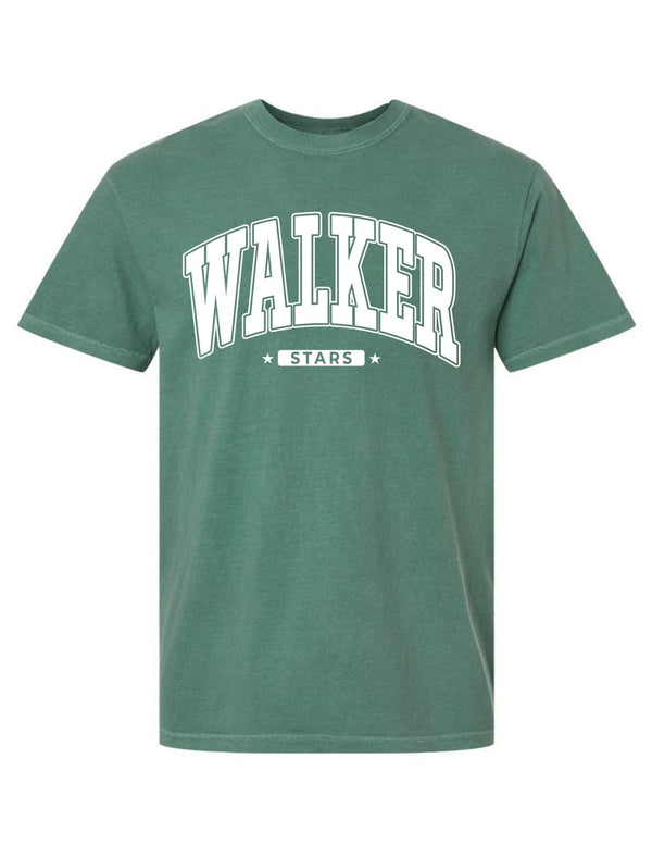 Walker Elementary Comfort Colors Light Green Oversized Print Design Tee