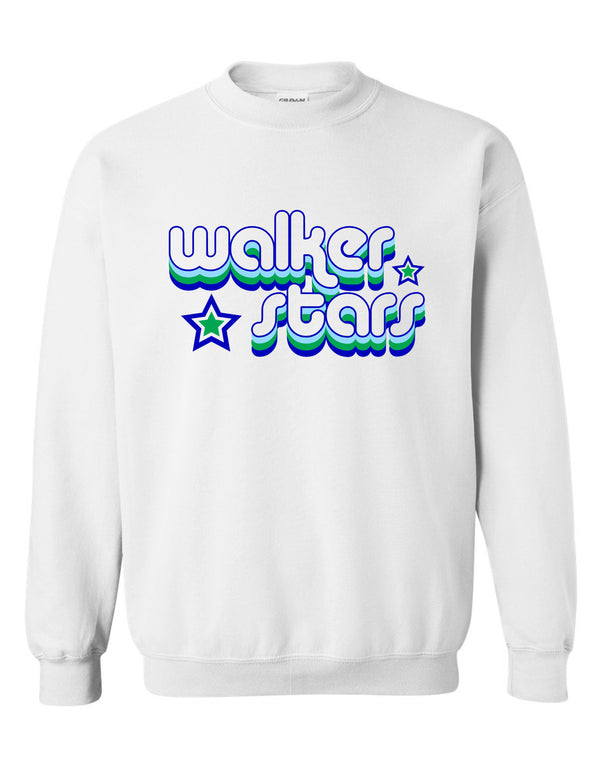 Walker Elementary White Retro Crewneck Sweatshirt