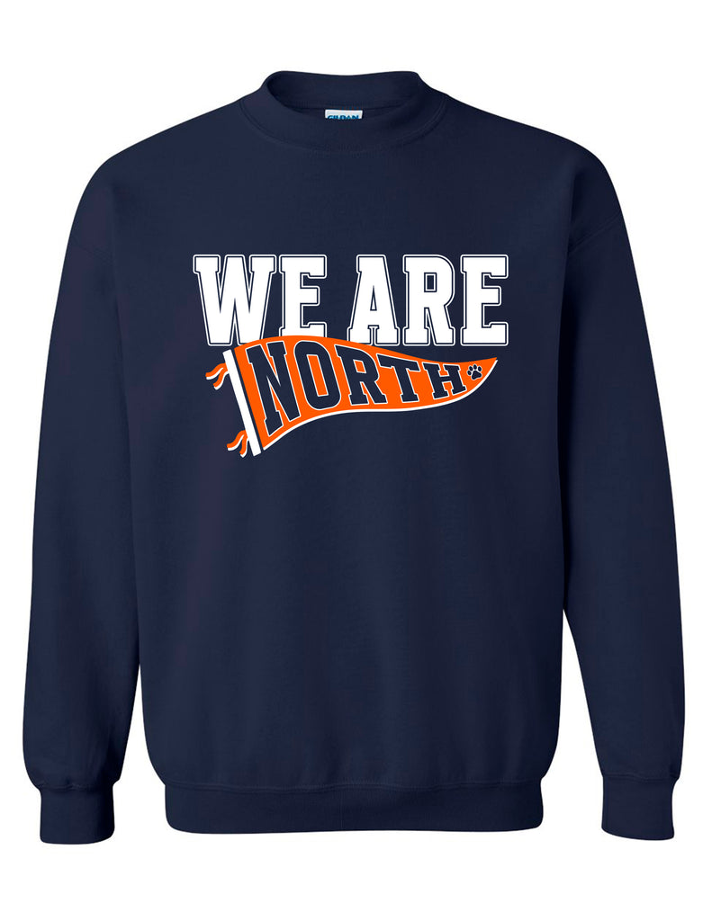 North Cheer Gildan Navy We Are Crewneck Sweatshirt
