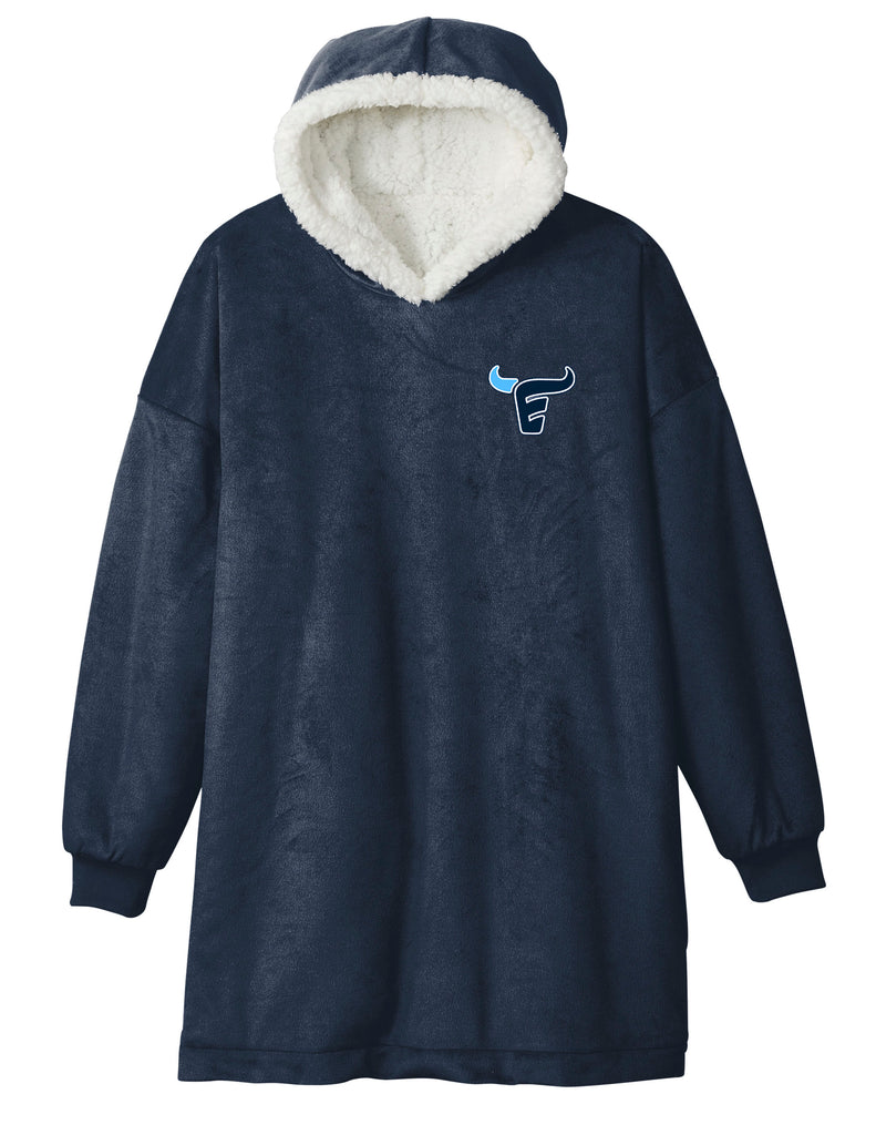 Emerson Football Sherpa Lined Wearable Blanket