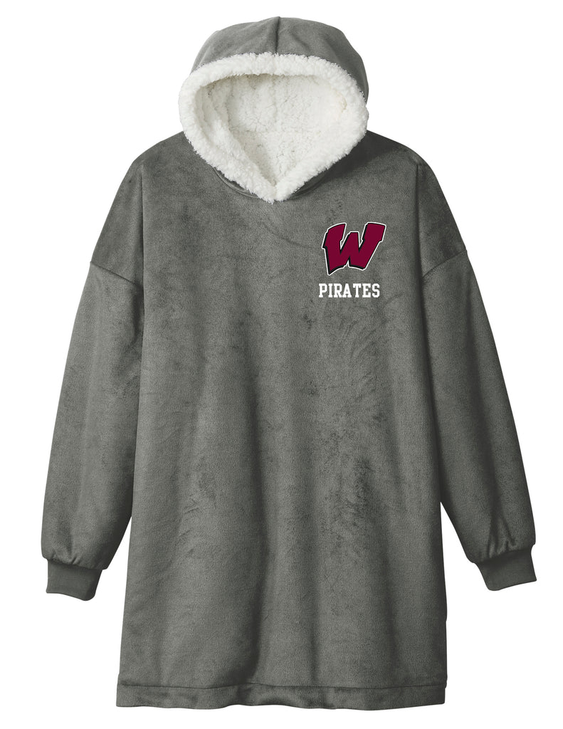 Wylie Cheer Sherpa Lined Wearable Blanket