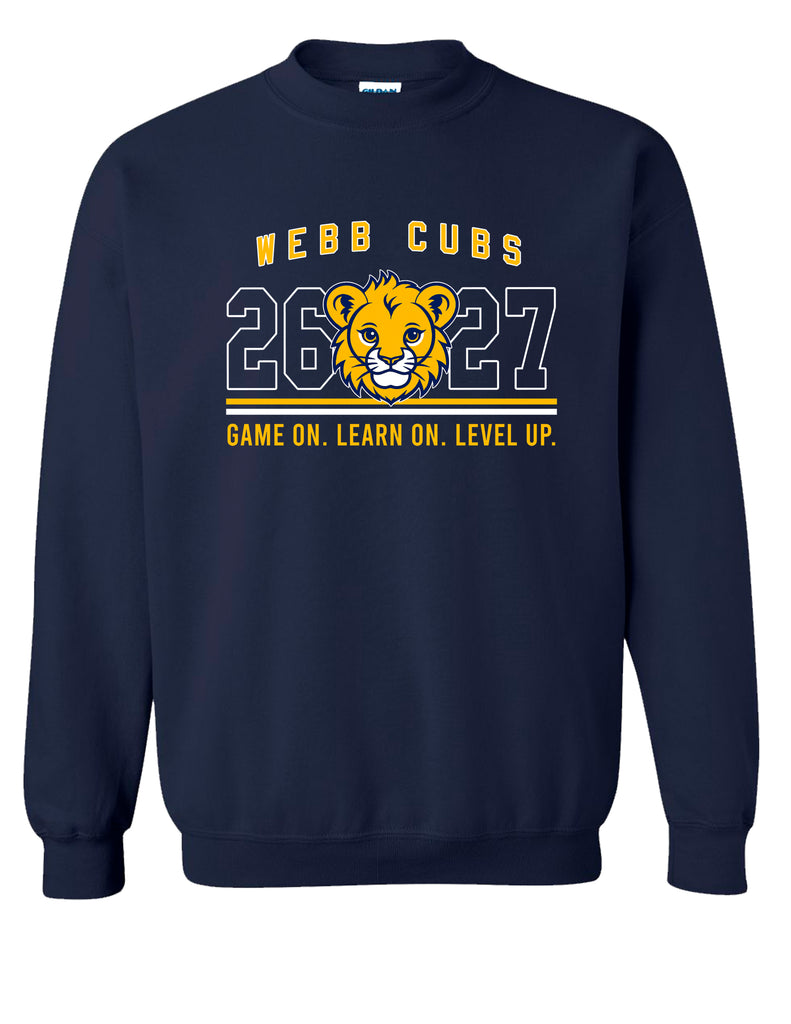 Webb Elementary Gildan Navy Crewneck Sweatshirt ADULT