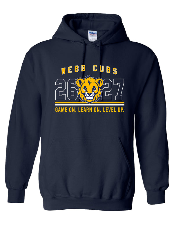 Webb Elementary Gildan Navy Hoodie ADULT