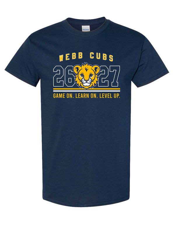 Webb Elementary Gildan Navy Short Sleeve T-Shirt YOUTH