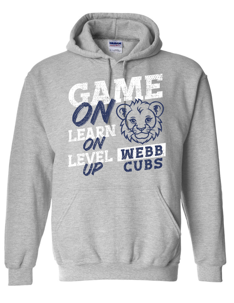 Webb Elementary Gildan Sports Gray Hoodie ADULT