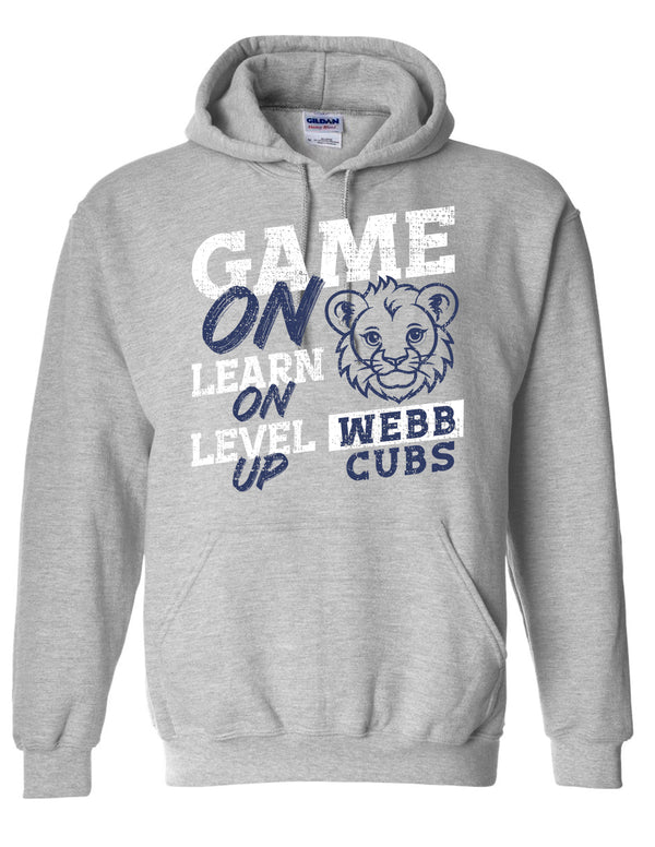 Webb Elementary Gildan Sports Gray Hoodie ADULT