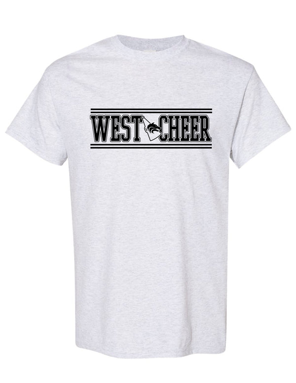 Plano West Cheer Collegiate Ash Gray Tee