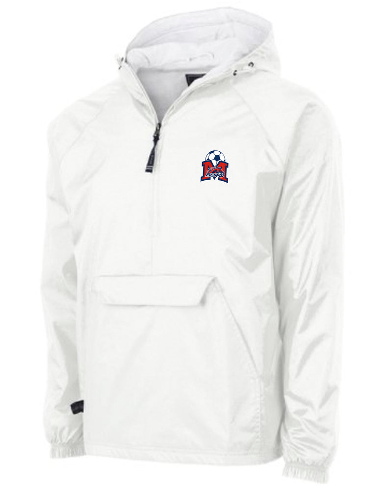 Boyd Girls Soccer White Charles River All-Weather Pullover