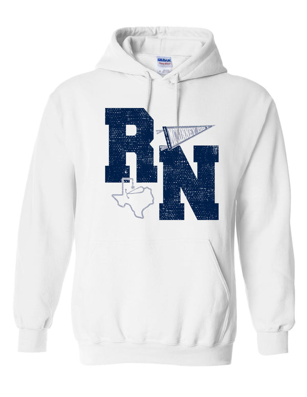 MISD Health Services White Collegiate Pennant Texas Hoodie