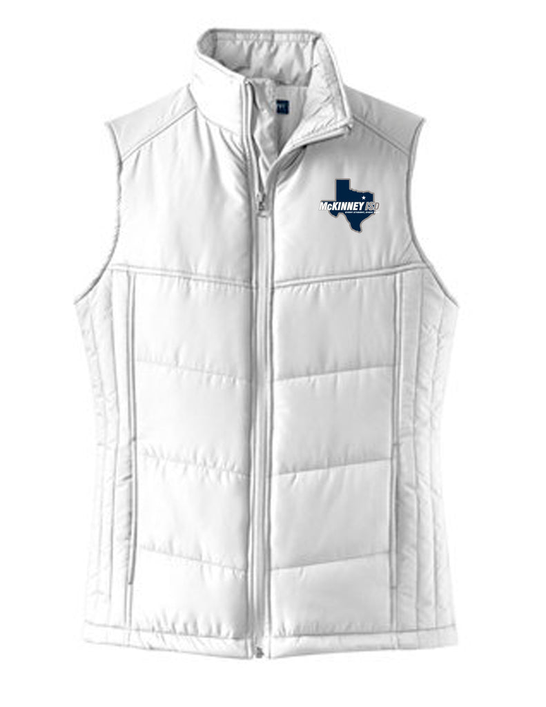 McKinney ISD White Puffer Vest