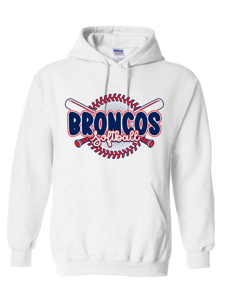 Boyd Softball White Laces Design Hoodie