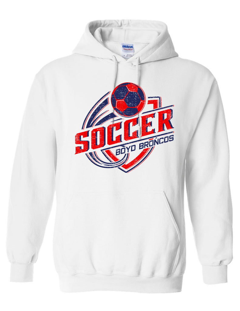 Boyd Girls Soccer Shield Design Hoodie