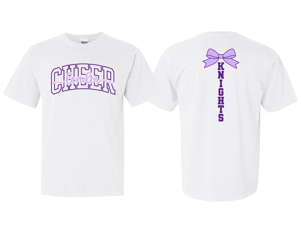 Indy Cheer Comfort Colors White Cheer Tee