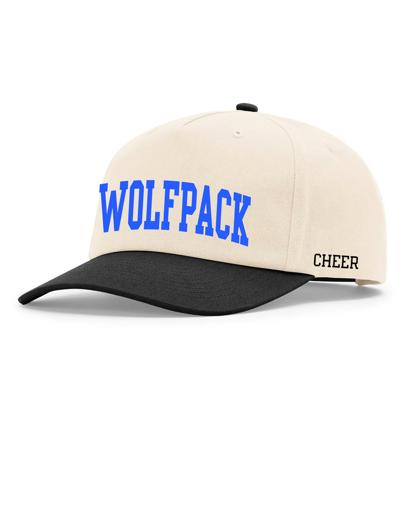 Plano West Cheer Wolfpack Richardson FP Natural Hat with Optional Side Embroidery